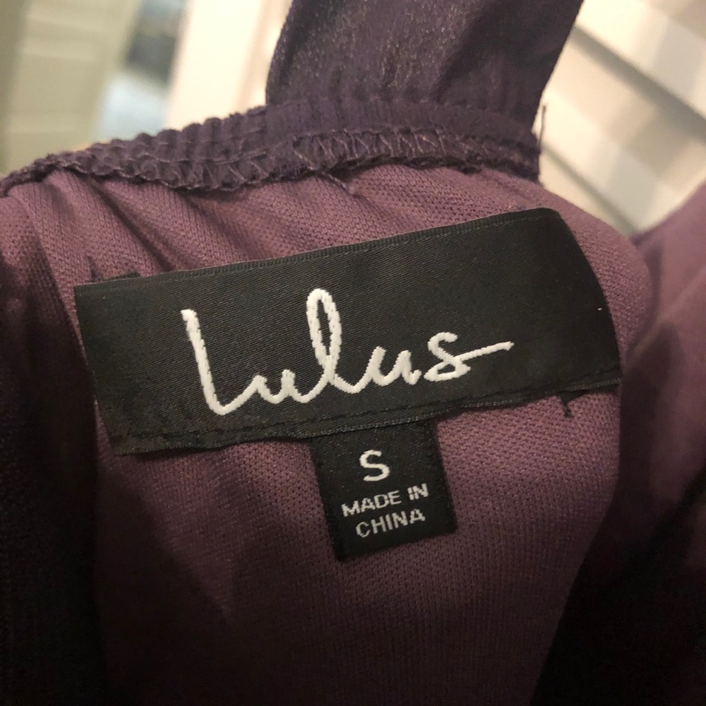 NWT Lulu purple halter dress - Picture 3 of 8